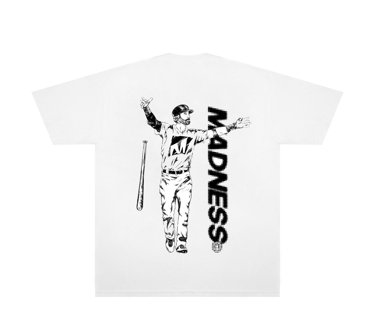 BASEBALL TEE- WHITE